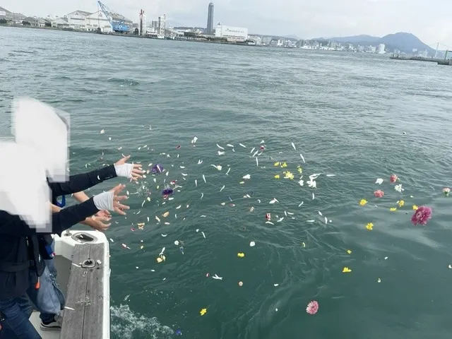 関門海峡の巌流島へチャーター散骨に行ってきました